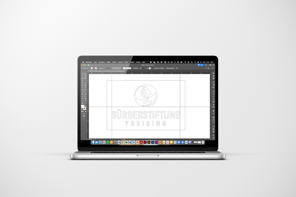 Logo-Designs konzipieren wir als vektorbasierte Datei in unseren Grafikprogrammen