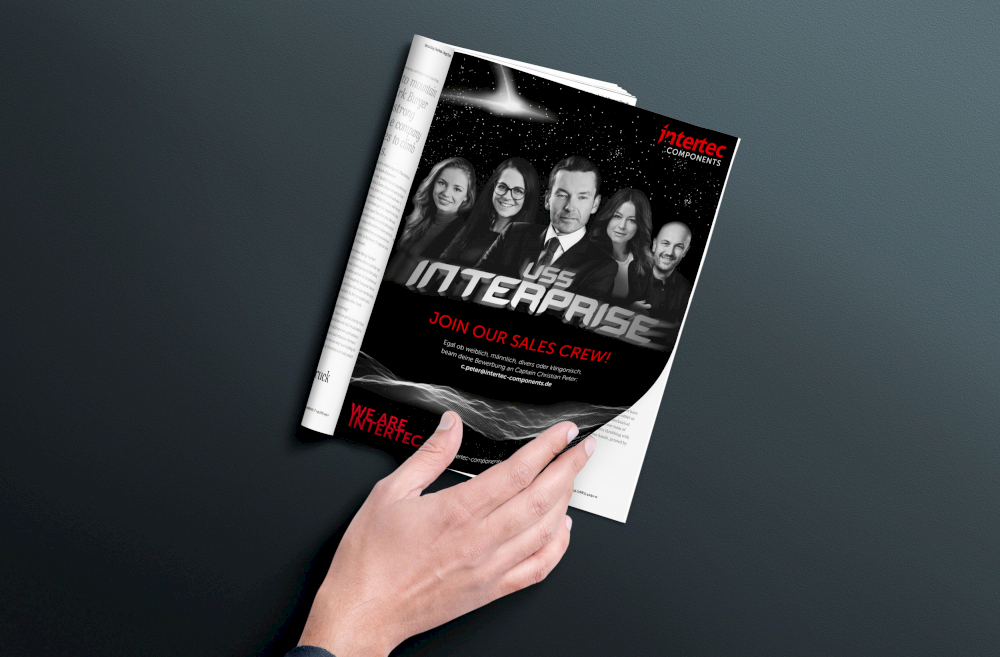 typneun Referenz Intertec Components aus Hallbergmoos: Anzeigendesign in einer Zeitschrift