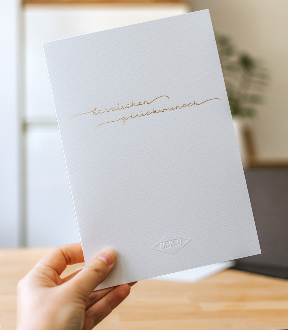 typneun Kalligraphie & Handlettering auf Grußkarten für die Münchner Kies Union