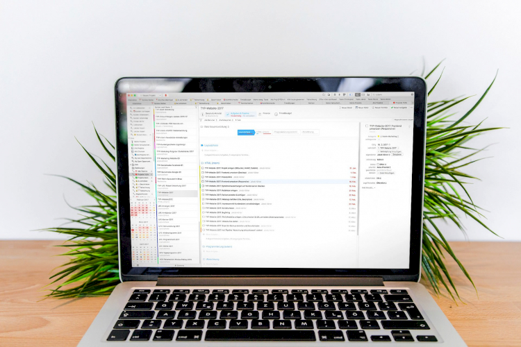 Projektmanagement Programm Daylite in Verwendung bei der typneun Marketingagentur