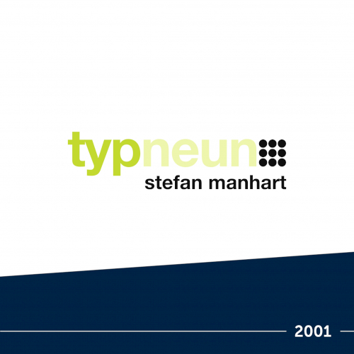 typneun Logo im Jahre 2001 nach der Gründung von Stefan Manhart