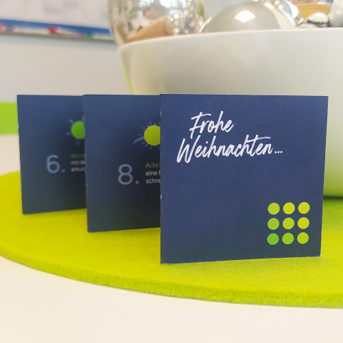 Weihnachtskarte der typneun Marketingagentur für Kunden im Jahr 2022
