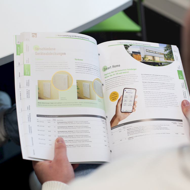 Neues Printdesign für den Produktkatalog der Halmburger GmbH